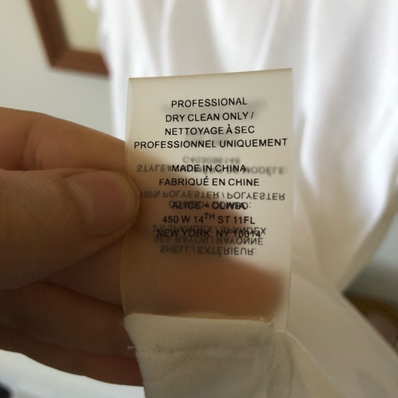 ALICE + OLIVIA White Cut-out Top - Picture 13 of 13